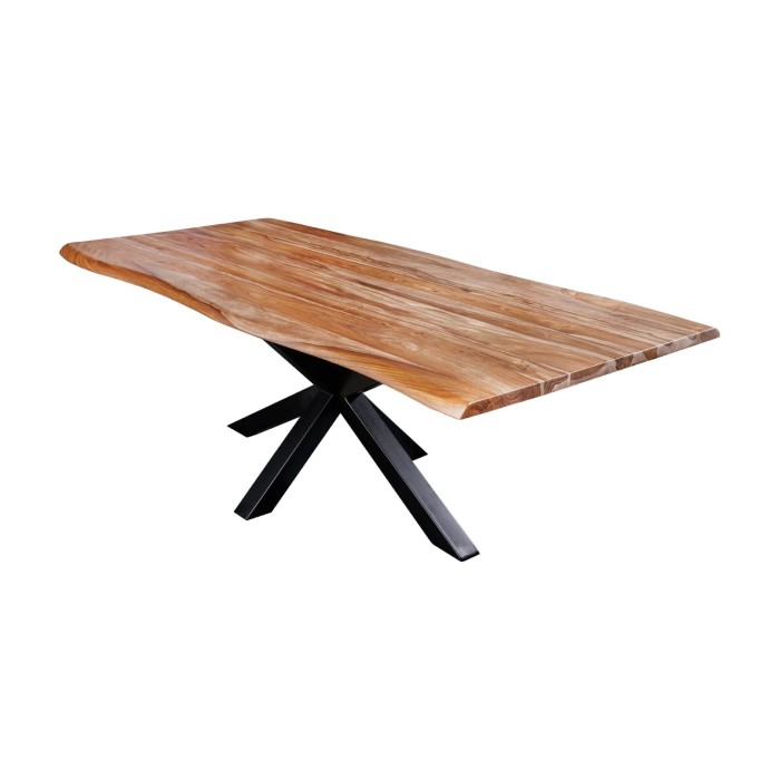 Table ARKAYA en bois de Sheesham 200cm plateau 35mm