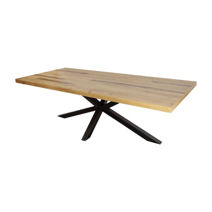 Table SOLARA en pin recyclé 200cm