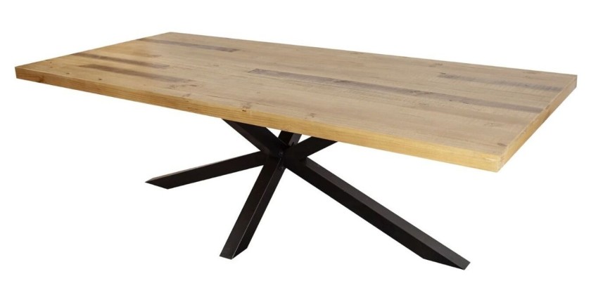 Table SOLARA en pin recyclé 200cm
