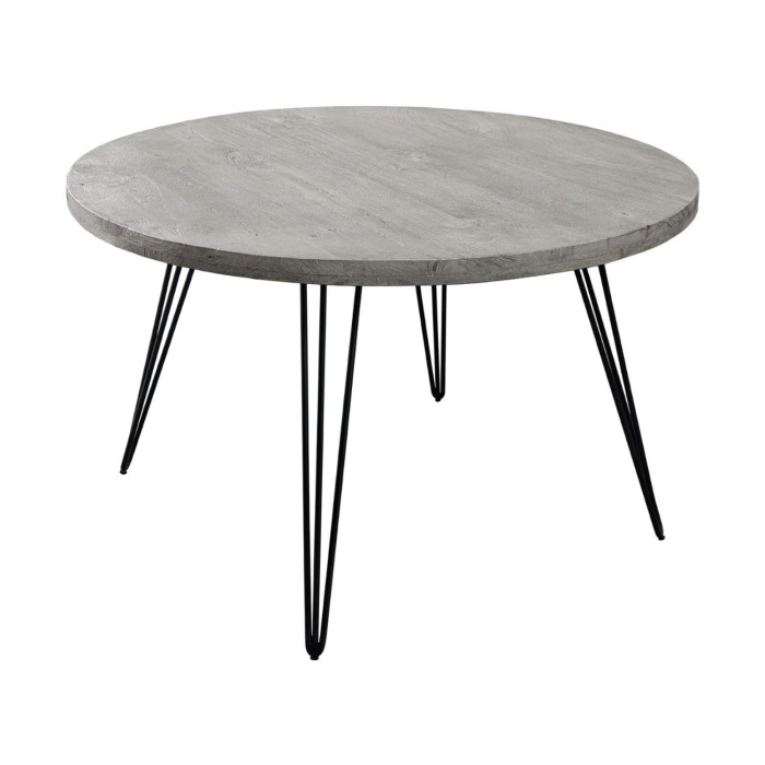 Table ronde SILVA grise 80cm