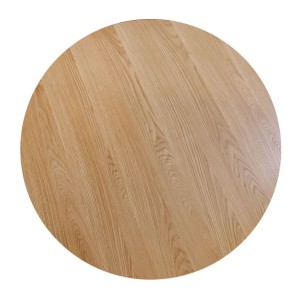 Table KANOVA 140 cm – Plateau rond en chêne clair et pied central design – Style contemporain