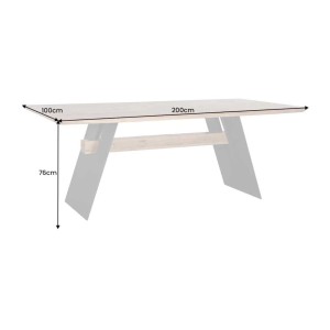Table ZENTOR 200cm dimensions