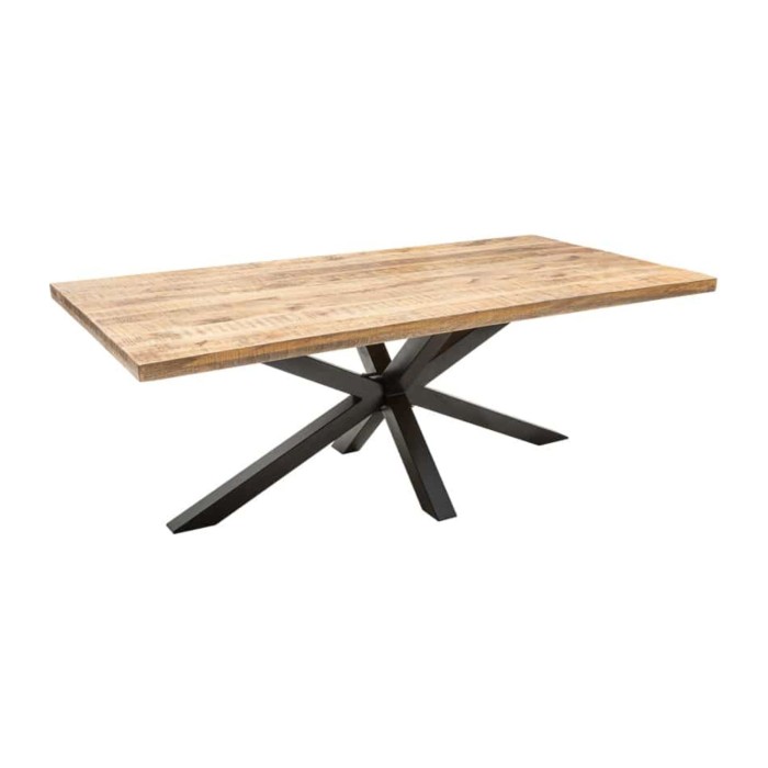 Table rectangulaire SOLARA en manguier 160cm