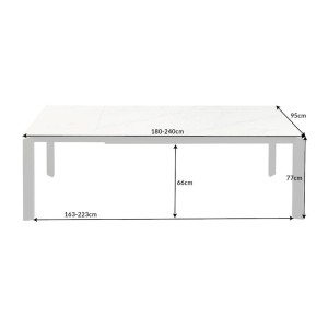 Table FORZA extensible jusqu'à 240cm dimensions