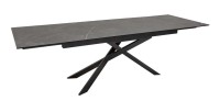 Table STELIX noire extensible jusqu'à 260cm