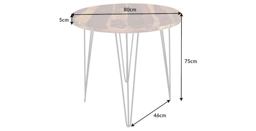 Table ORBO 80cm dimensions