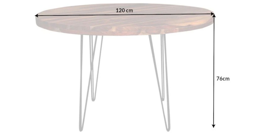 Table ORBO 120cm dimensions
