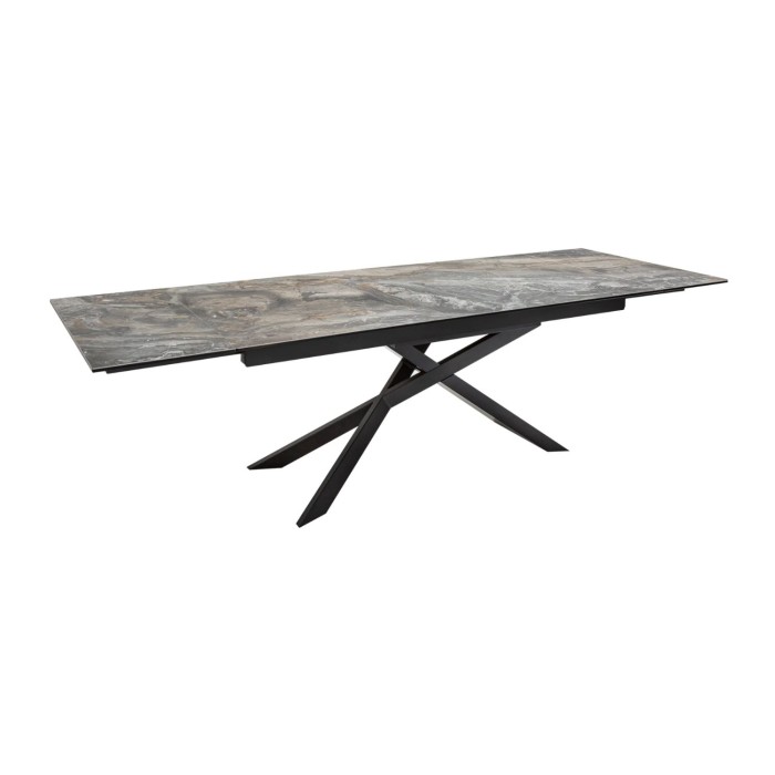 Table rectangulaire STELIX grise anthracite