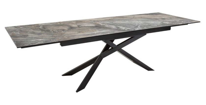 Table rectangulaire STELIX grise anthracite