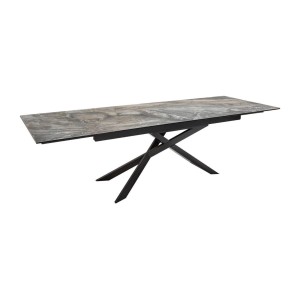 Table rectangulaire STELIX grise anthracite