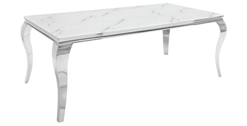 Table VELENA avec plateau blanc 200cm