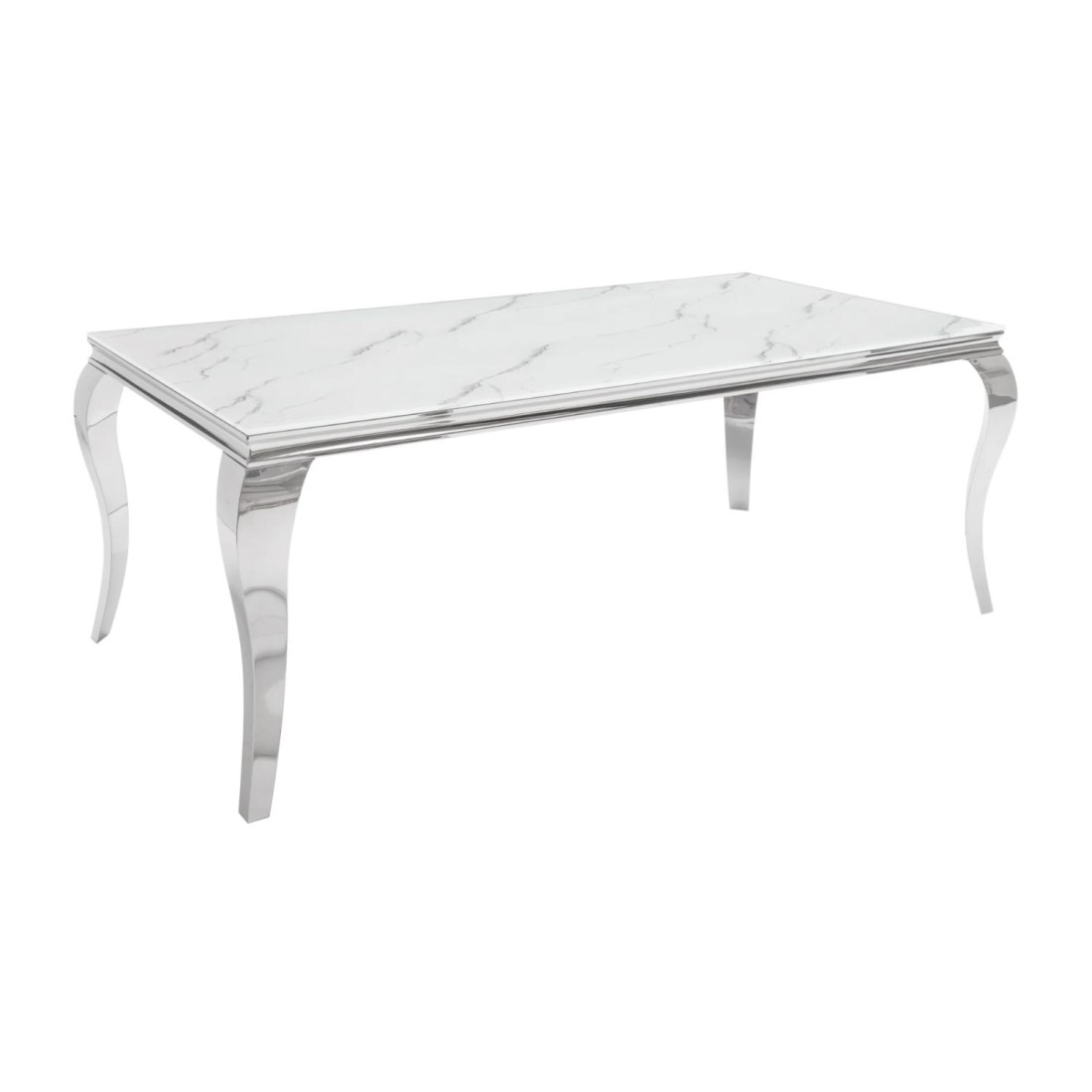 Table VELENA avec plateau blanc 200cm