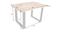 Table LODEN en bois de manguier 120cm dimensions