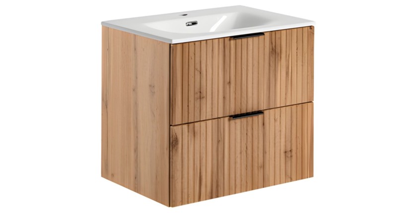 Ensemble de salle de bain NOXERA 60 cm avec vasque encastrée