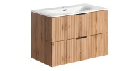 Ensemble de salle de bain NOXERA 80 cm avec vasque encastrée