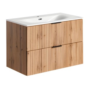 Ensemble de salle de bain NOXERA 80 cm avec vasque encastrée