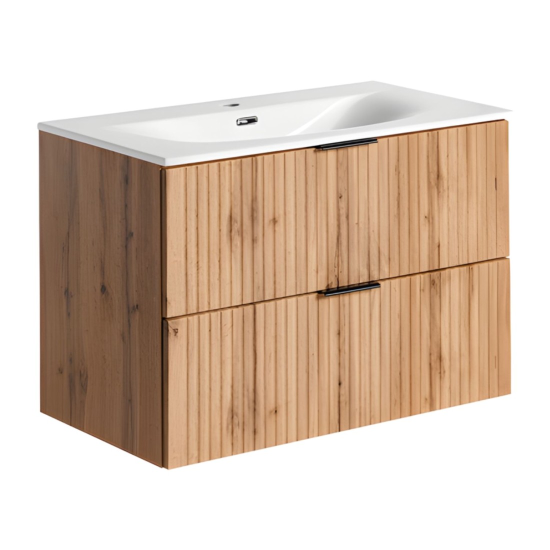 Ensemble de salle de bain NOXERA 80 cm avec vasque encastrée