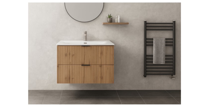 Ensemble de salle de bain NOXERA 80 cm mis en situation