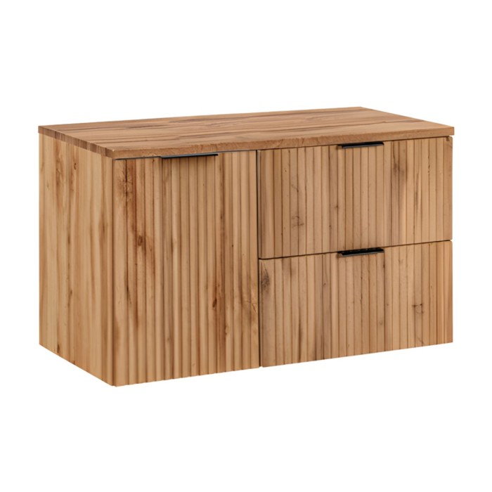 Ensemble de salle de bain NOXERA 100 cm en chêne wotan