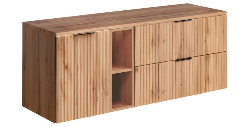 Ensemble de salle de bain NOXERA 140 cm en chêne wotan