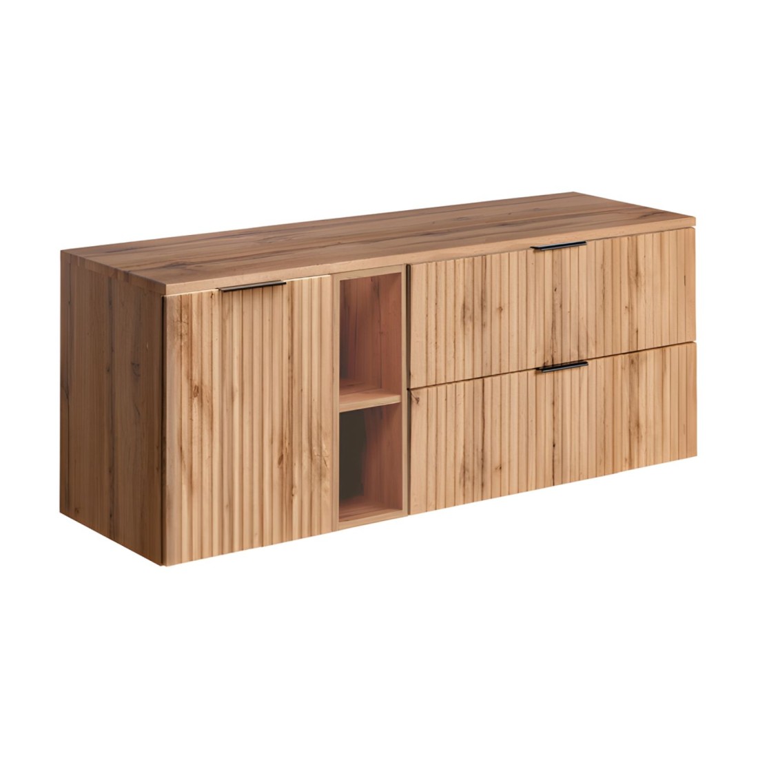 Ensemble de salle de bain NOXERA 140 cm en chêne wotan