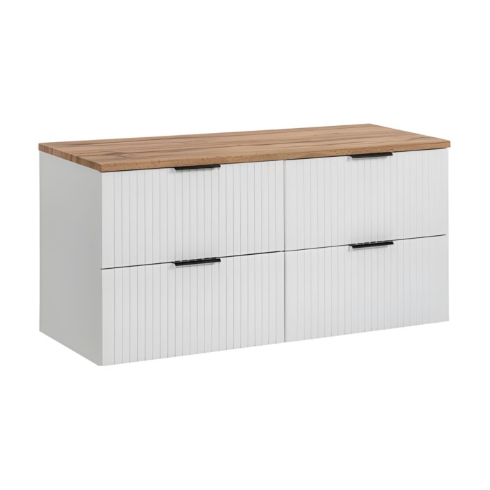 Ensemble de salle de bain NOXERA 120 cm blanc alpin