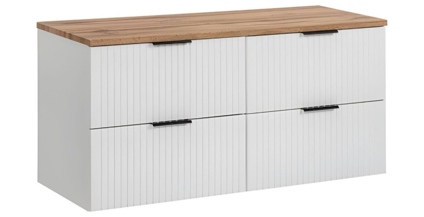 Ensemble de salle de bain NOXERA 120 cm blanc alpin