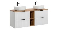 Ensemble de salle de bain NOXERA 140 cm avec vasques