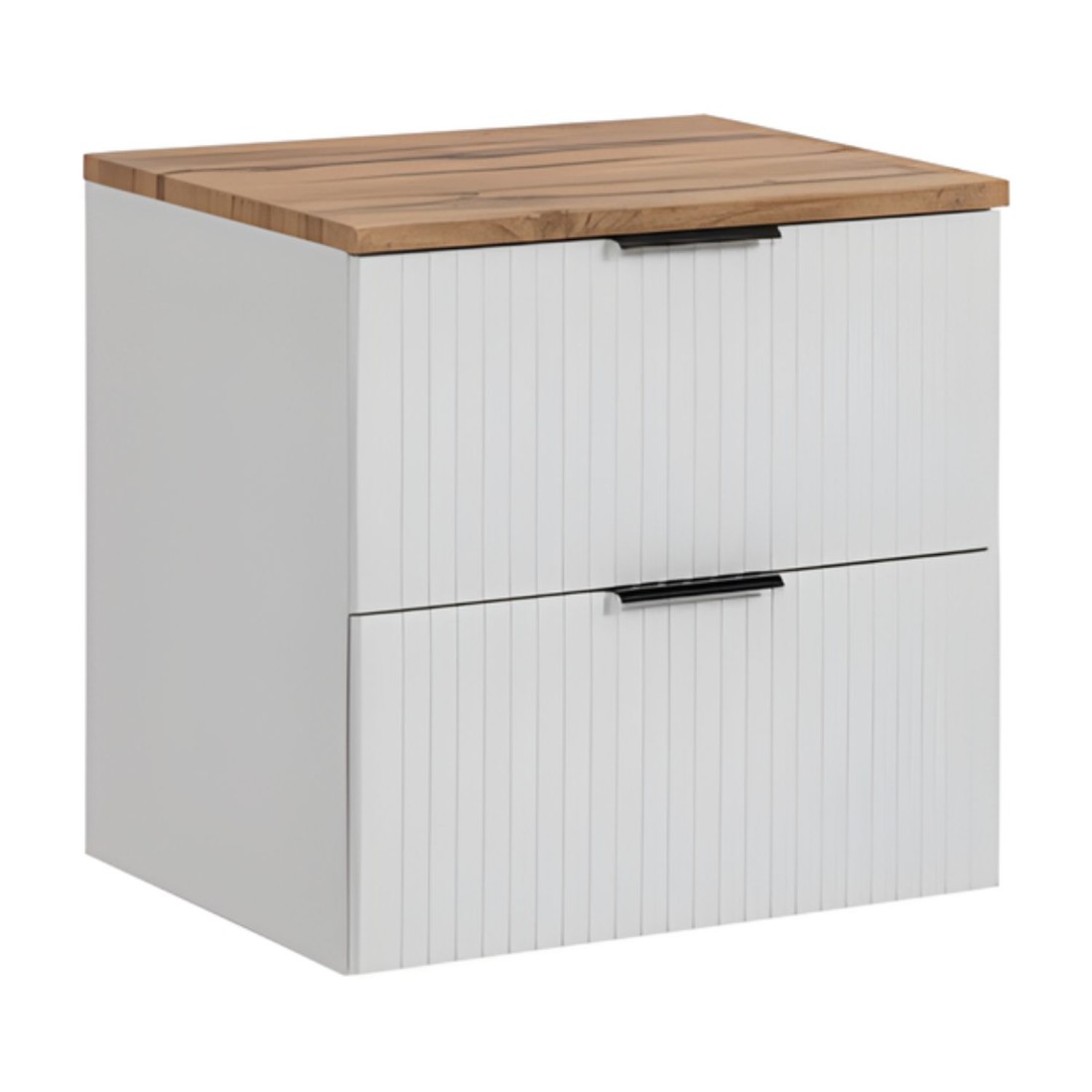 Ensemble de salle de bain NOXERA 60 cm blanc et chêne