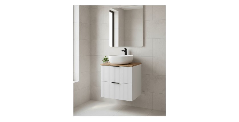 Ensemble de salle de bain NOXERA 60 cm avec vasque mis en situation