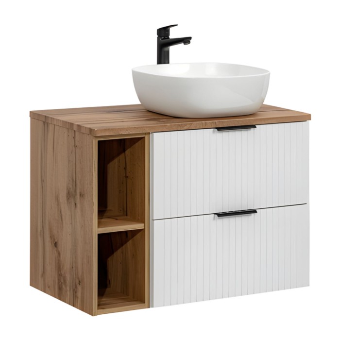 Ensemble de salle de bain NOXERA 80 cm avec espaces ouverts