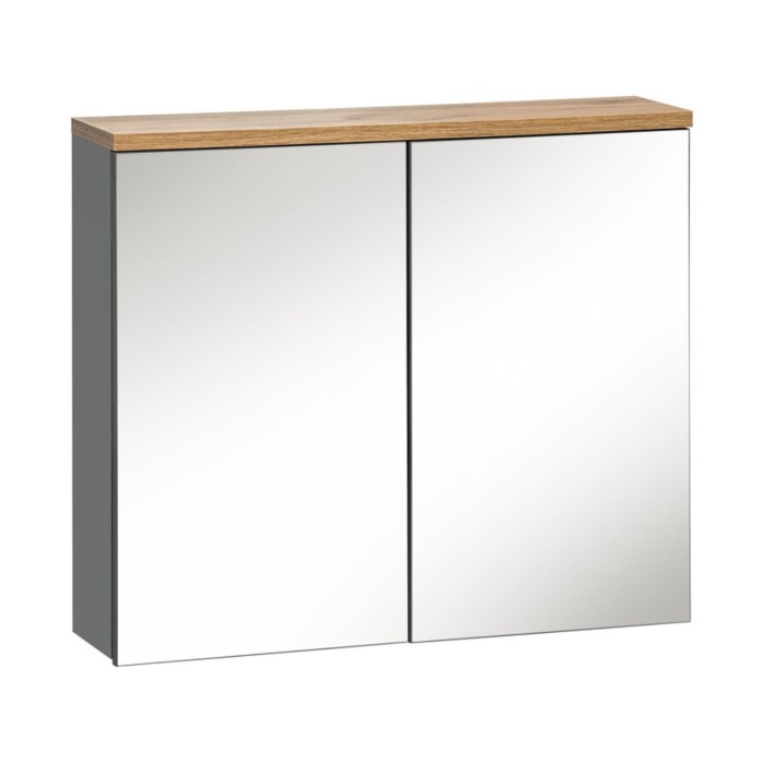 Meuble de rangements suspendu avec miroir ERMANO