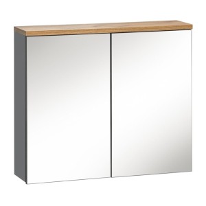 Meuble de rangement suspendu avec miroirs 80cm ERMANO