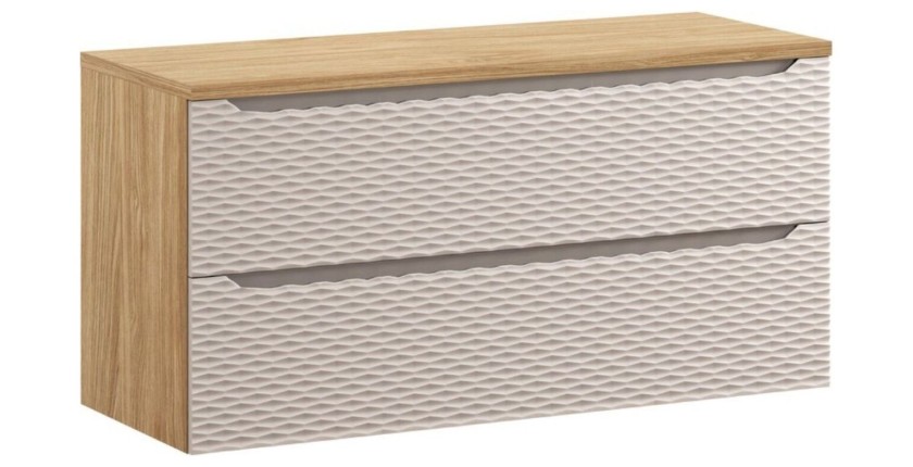 Waschtischplatte YOKA – Eichenfinish hell, 120 cm