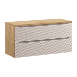 Plan vasque YOKA – Finition chêne clair, 140 cm