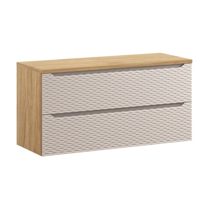 Plan vasche YOKA – Afwerking licht eiken, 180 cm