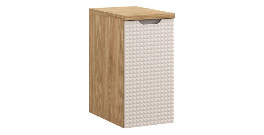 Plan vasque YOKA – Finition chêne clair, 30 cm