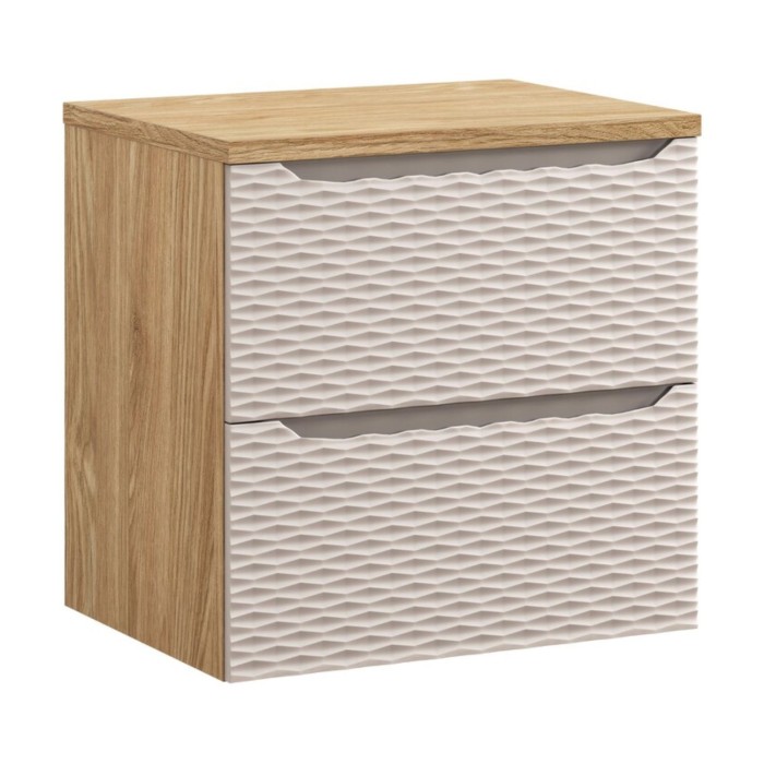 Plan vasque YOKA – Afwerking licht eiken, 60 cm