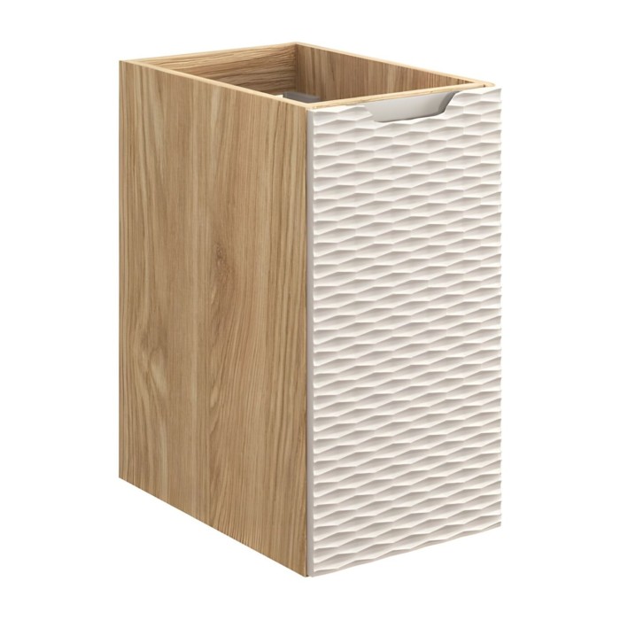 Meuble de rangement beige et chêne clair YOKA