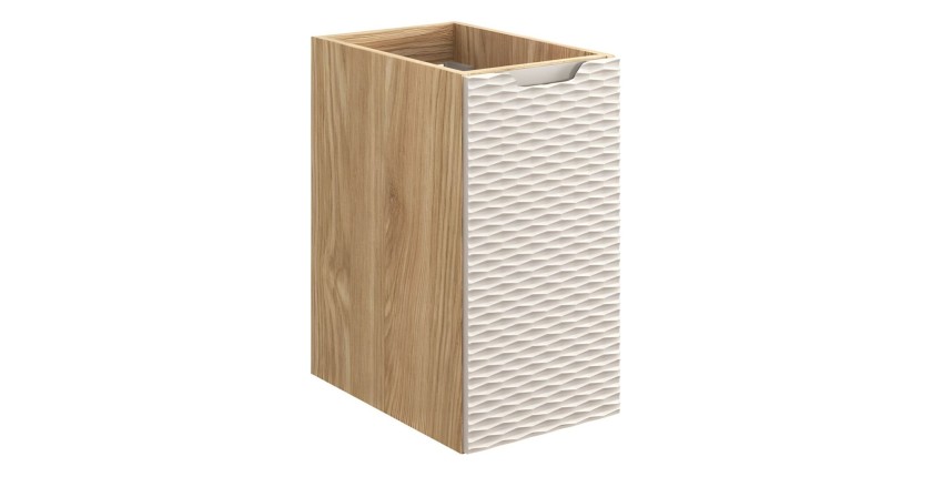 Meuble de rangement beige et chêne clair YOKA