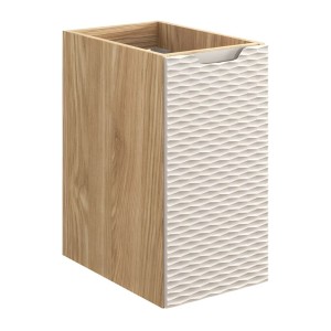 Meuble de rangement beige et chêne clair YOKA