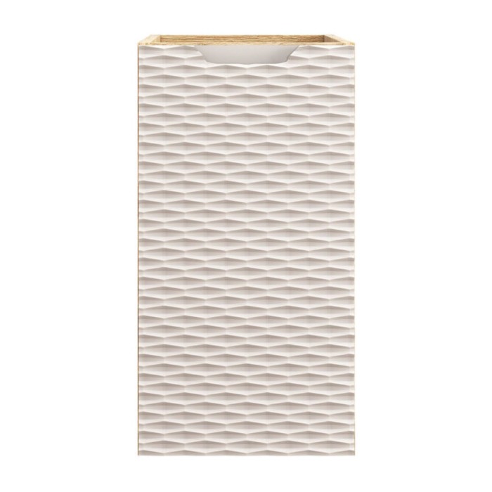 Möbel für Badezimmeraufbewahrung YOKA – Beige und helles Eichenholz – 1 Tür