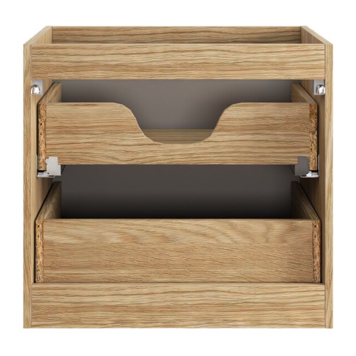 Mueble bajo lavabo YOKA – Beige y roble claro 60 cm