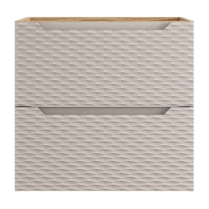 Mueble bajo lavabo YOKA – Beige y roble claro 60 cm