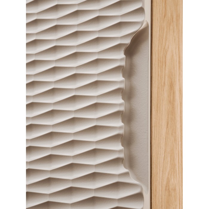 YOKA Aufbewahrungsmöbel – Beige und helles Eichenholz 35 cm kompakt