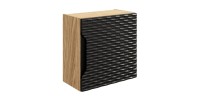 Meuble de rangement cubique noir 35cm YOKA