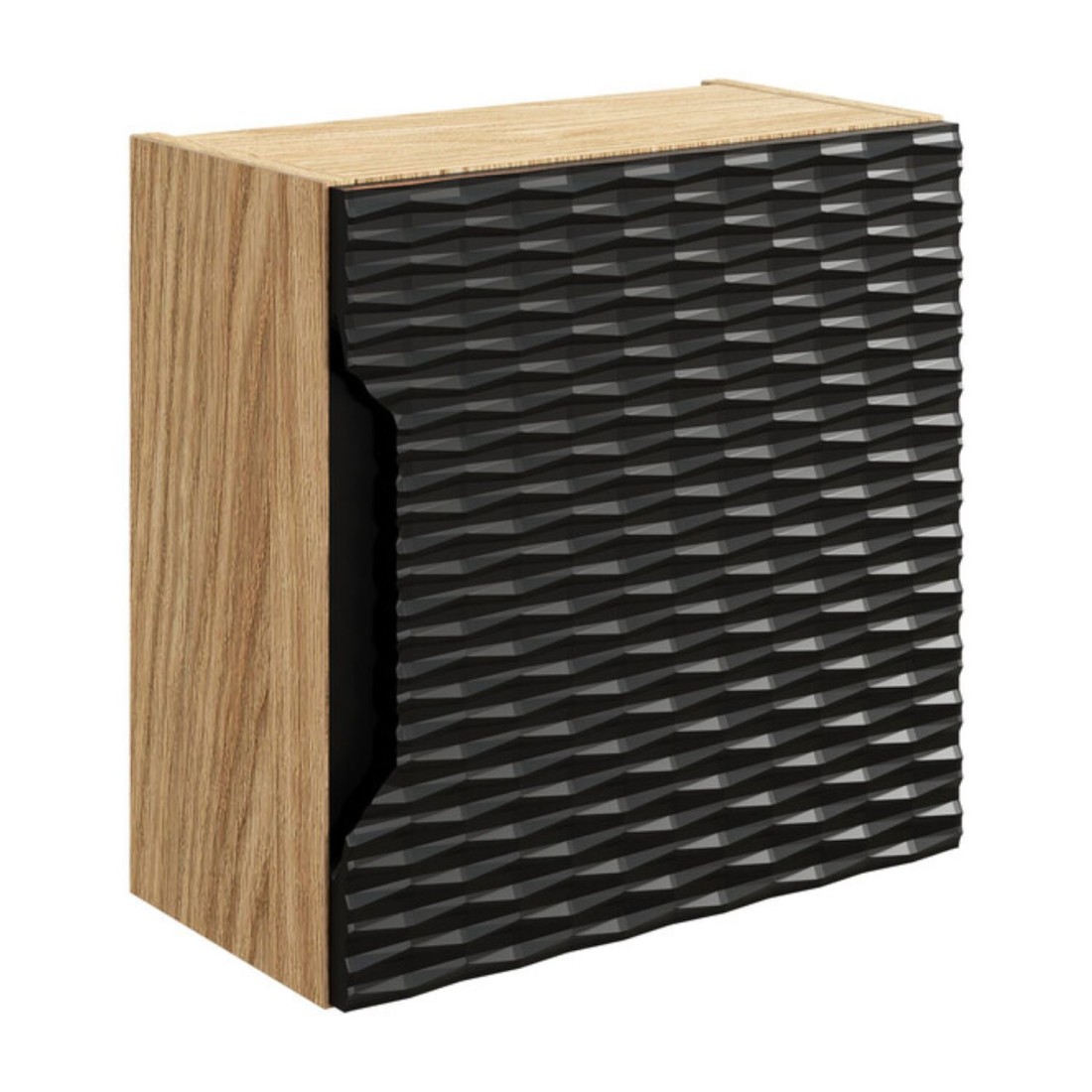 Meuble de rangement cubique noir 35cm YOKA