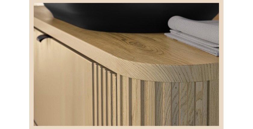 Zoom sur le haut du meuble sous vasque 120cm KORI