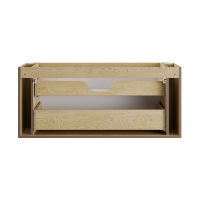 Mobile sottolavabo KORI 120 cm in rovere chiaro – 2 cassetti – sospeso