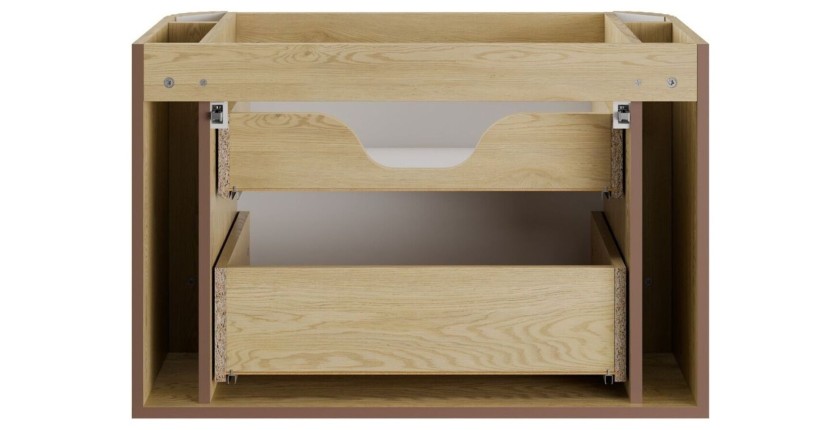 Zoom sur la structure du meuble sous vasque 80cm KORI